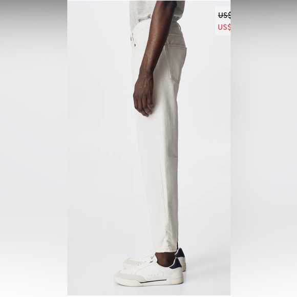 NWT- Mango ben tapered loose crop jeans-34 - Picture 7 of 11